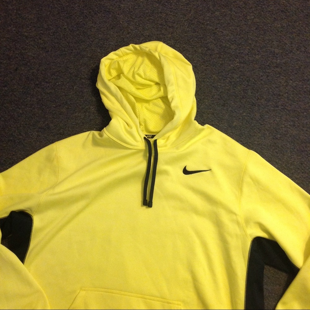 Nike Therma Fit Two Tone Neon Black Hoodie XL
